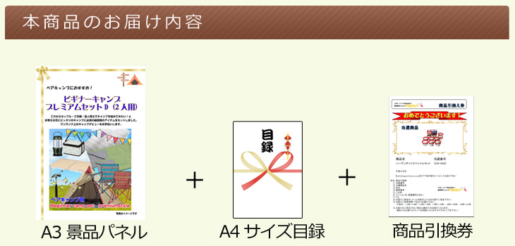 ビギナーキャンプ プレミアムセットDお届け内容