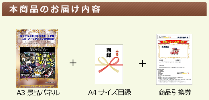 東京ジョイポリス パスポート2枚(入場+アトラクション乗り放題)お届け内容