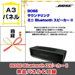 BOSE サウンドリンク ミニ Bluetooth スピーカー II　景品パネル＆引換券付き目録