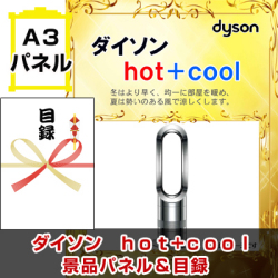 ダイソン テーブルファン 景品パネル&引換券付き目録