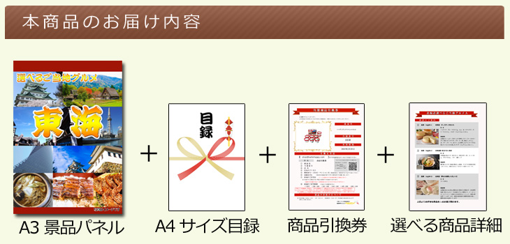 東海選べるご当地グルメ お届け内容