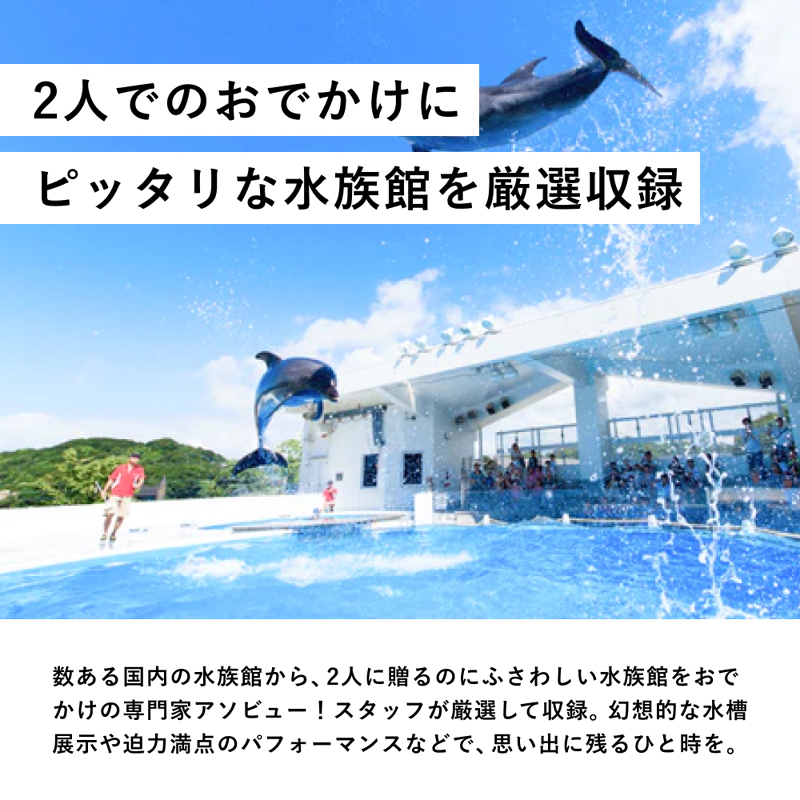 選べる!全国水族館ペアチケット景品パネル&引換券付き目録