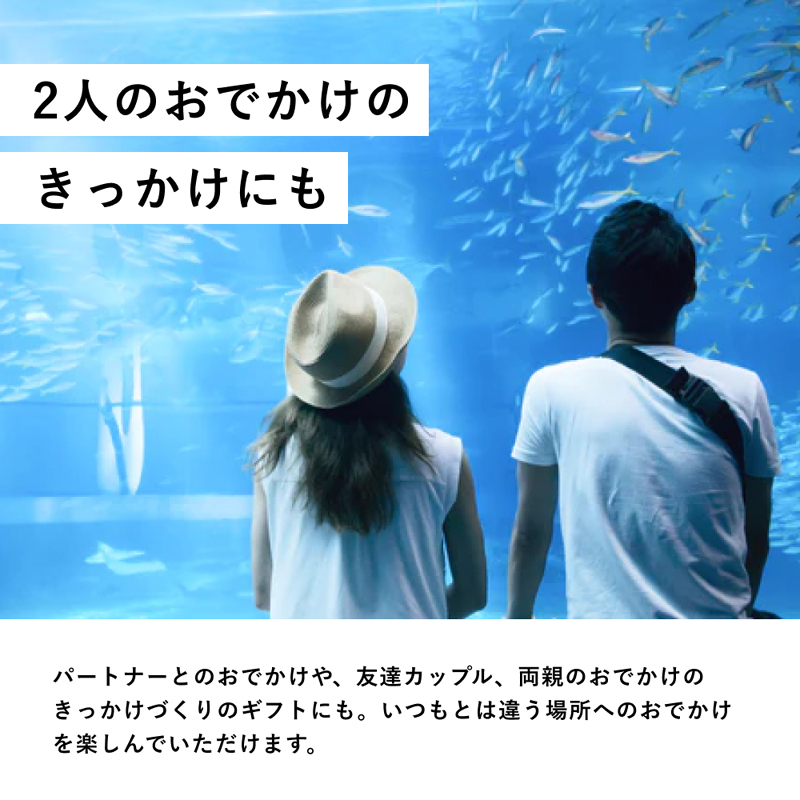 選べる!全国水族館ペアチケット景品パネル&引換券付き目録