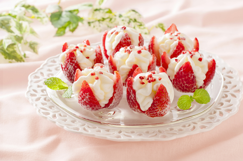 博多あまおう　花いちごのアイス