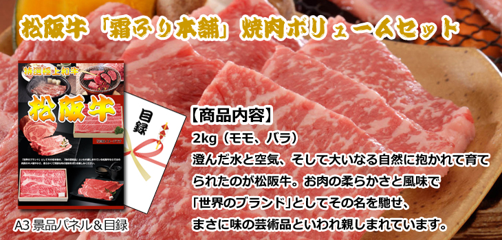 松阪牛「霜ふり本舗」焼肉　ボリュームセットお届け内容