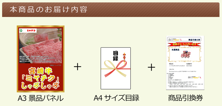 宮崎牛「ミヤチク」 しゃぶしゃぶ　ボリュームセットお届け内容