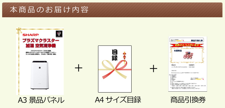 シャーププラズマクラスター空気洗浄機お届け内容