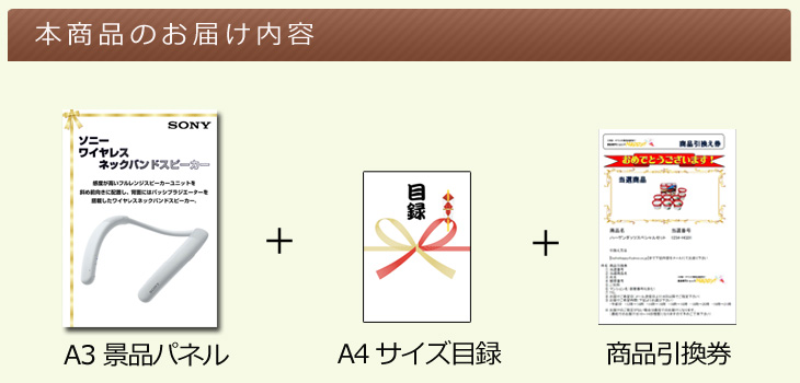 ソニー ウェアラブルネックスピーカーお届け内容